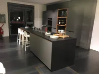 Cucina Valcucine moderna ad isola grigio in laminato opaco Forma mentis