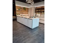 Cucina Veneta cucine design con penisola grigio in vetro Edge vetro 