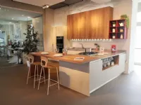Cucina con penisola moderna tortora Veneta cucine Ethica a soli 10253