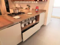 Cucina con penisola moderna tortora Veneta cucine Ethica a soli 10253