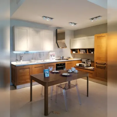 Cucina Veneta cucine moderna ad angolo rovere chiaro in legno Dialogo