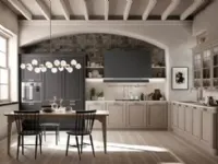 Cucina Venezia  inglese grigio Artigianale lineare scontata 52%