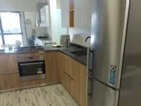 Cucina Venezia moderna rovere chiaro ad angolo Giannei
