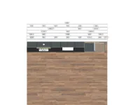 Cucina lineare in laccata opaco altri colori Ventidue & xl 09 a prezzo ribassato