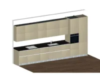 Cucina lineare in laccata opaco altri colori Ventidue & xl 09 a prezzo ribassato