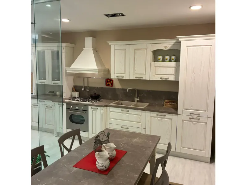 Cucina country lineare Verona Arredo3 a prezzo scontato