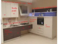 Cucina Veronica moderna rovere chiaro ad angolo Mobilegno scontata 62%