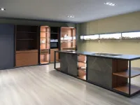 Cucina grigio design ad isola Tisettanta Vision a soli 35000