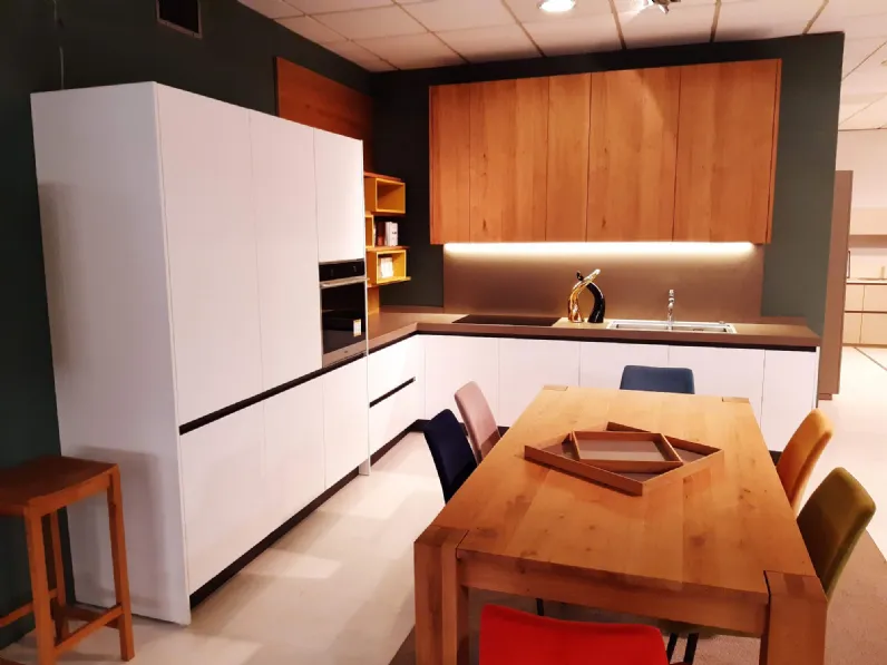 Cucina moderna Bianca e Rovere Vismap: prezzo scontato!