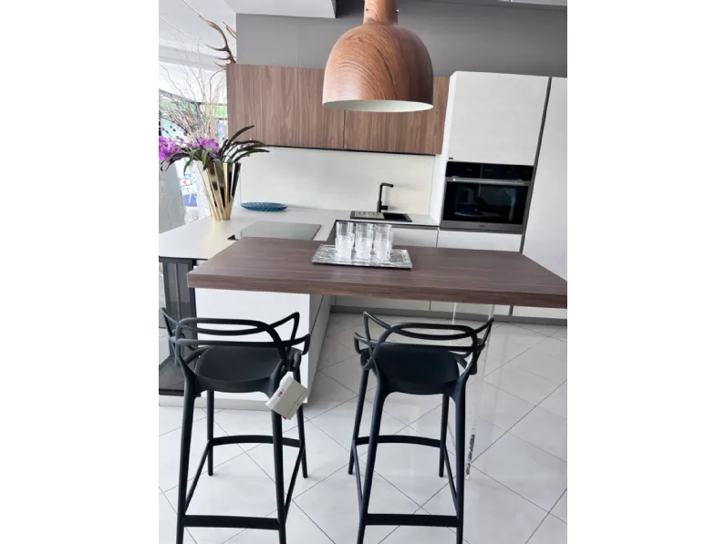 Cucina a PREZZI OUTLET in laminato materico Snaidero -31%