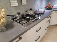 Cucina York country grigio ad angolo Nobilia