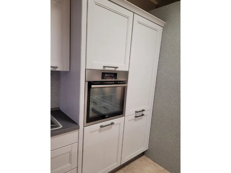 Cucina York country grigio ad angolo Nobilia