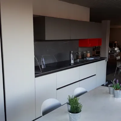 Cucina Z6 moderna grigio lineare Arredo3
