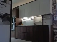Cucina Z6 moderna noce lineare Arredo3
