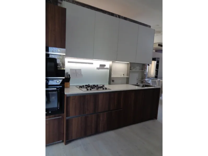 Cucina Z6 moderna noce lineare Arredo3