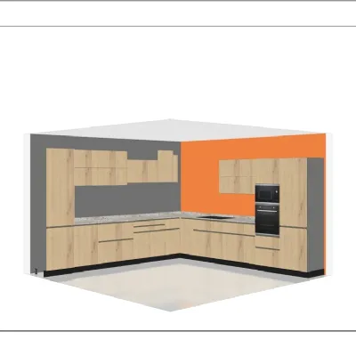 Cucina a PREZZI OUTLET in legno Zecchinon -30%