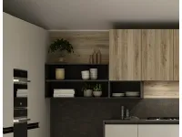 Cucina rovere chiaro moderna ad angolo Zoe Prima cucine a soli 10500