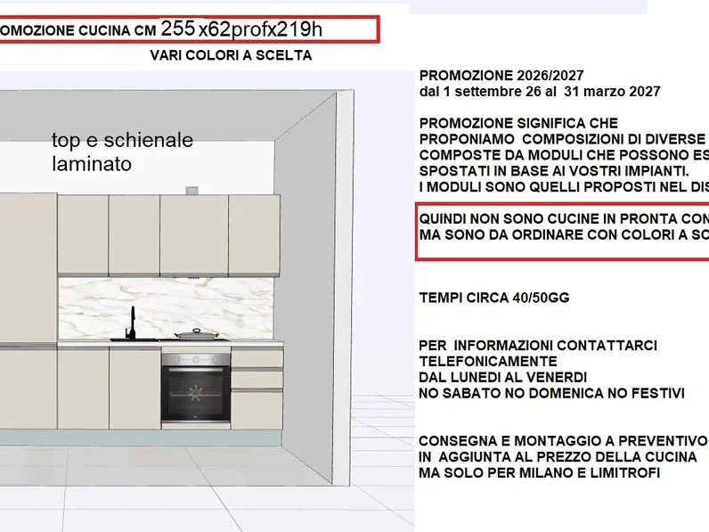 Cucine G5 INFINITY255promoLAM