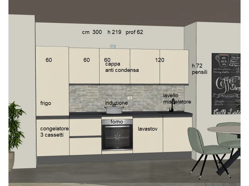 Cucine Gicinque INFINITY300promoLAMforno