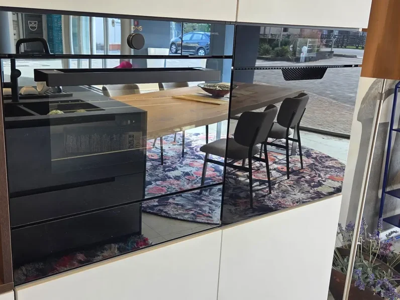 Cucine Zampieri Cucine opaco bianco e laccata metallico acciaio