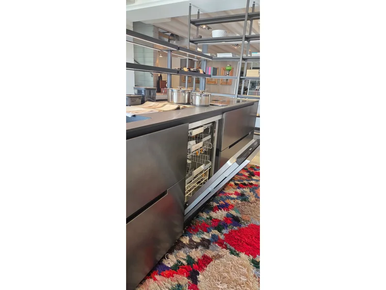 Cucine Zampieri Cucine opaco bianco e laccata metallico acciaio