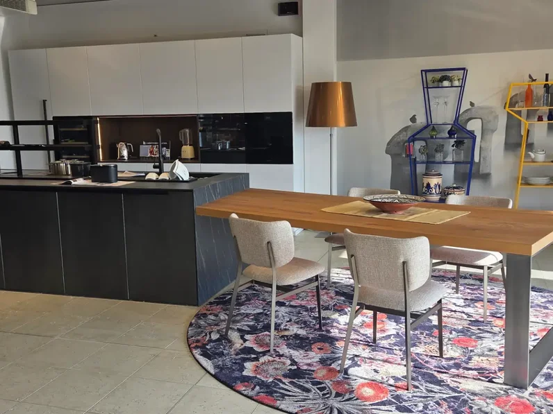 Cucine Zampieri Cucine opaco bianco e laccata metallico acciaio