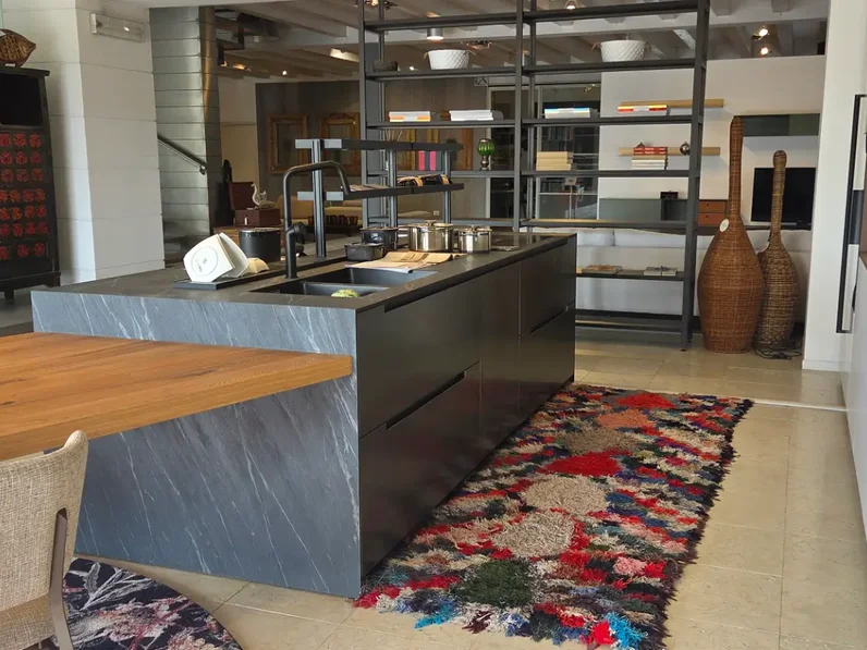Cucine Zampieri Cucine opaco bianco e laccata metallico acciaio