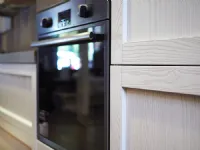 Cucine Cucina Cucina  moderna con penisola da cm 180 mobile  essenza rovere in offerta nuovimondi outlet scontato del -49 %