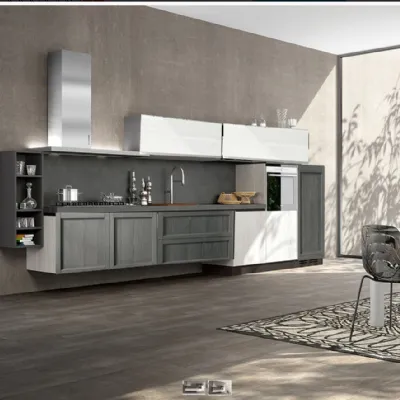 Nuovi Mondi Cucine Cucina Cucina moderna in legno in offerta completa nuovimondi outlet Industriale