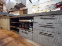 Nuovi Mondi Cucine Cucina Cucina moderna legno e bambu grey modello con penisola design  in offerta 