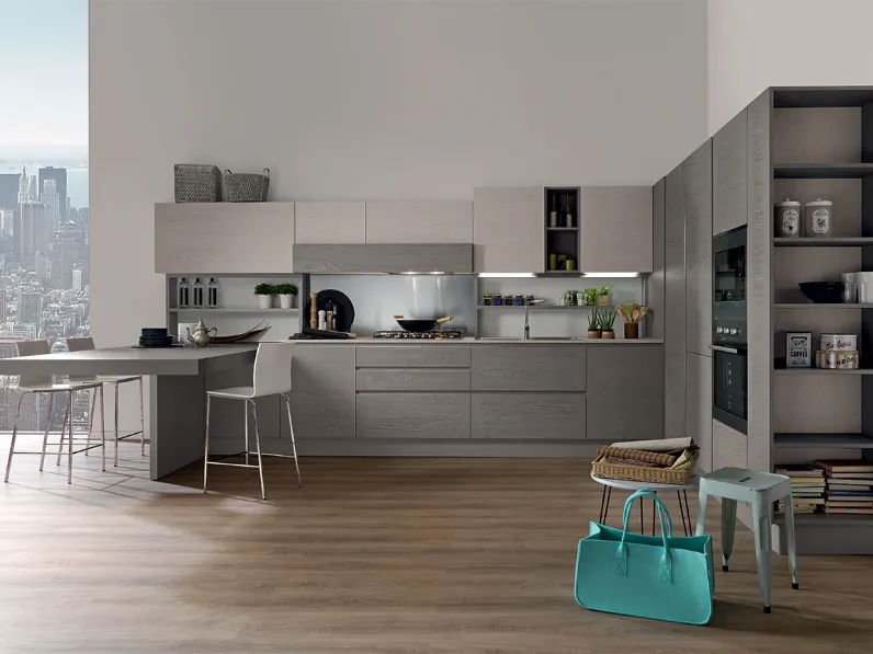 OFFERTA Cucina ad angolo con BANCONE ASTRA CUCINE MODELLO DADA