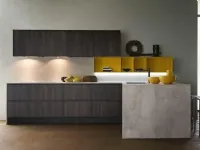 OFFERTA Cucina ad angolo con bancone LINEA di CUCINE STORE (340X215cm)