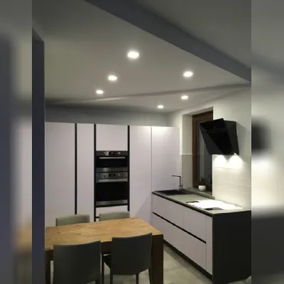 OFFERTA Cucina ad angolo IN MATERIALE FENIX ASTRA CUCINE SP22  275x260 cm