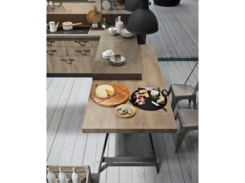 OFFERTA cucina con penisola e bancone CUCINE STORE (Misura 455x300cm)
