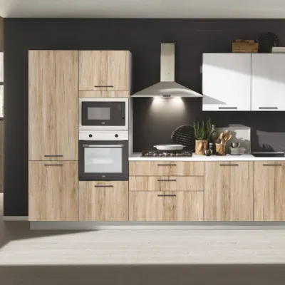 OFFERTA Cucina lineare CUCINE STORE CORI misura 360cm completa di elettrodomestici 