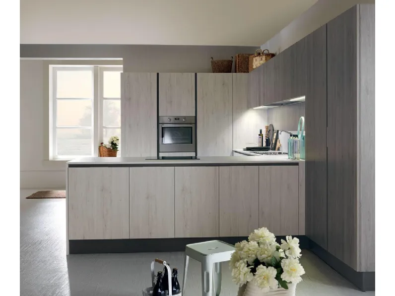 OFFERTA cucina mod VINTAGE di CUCINE STORE CON PENISOLA (250X430cm)