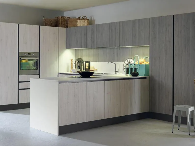 OFFERTA cucina mod VINTAGE di CUCINE STORE CON PENISOLA (250X430cm)