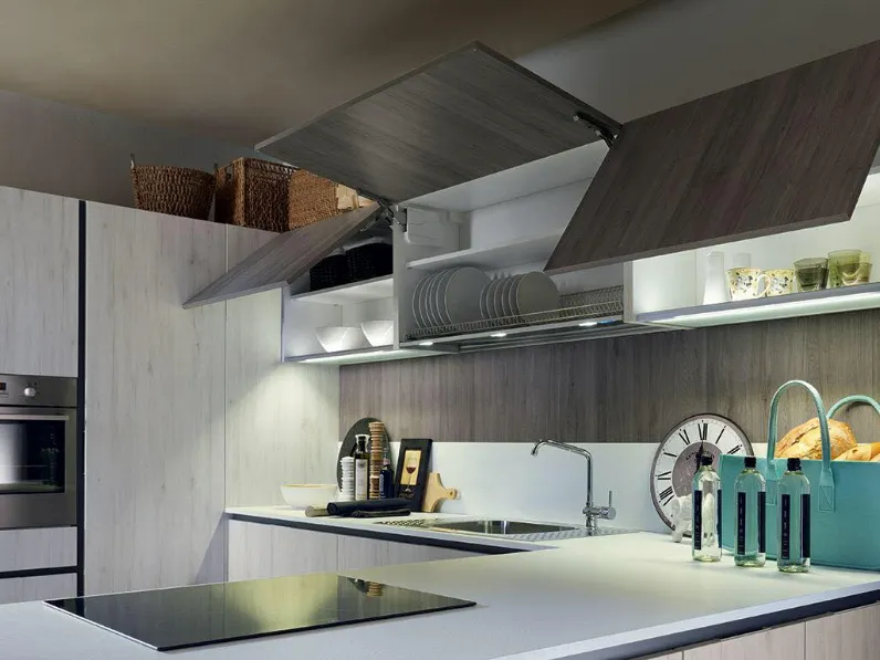 OFFERTA cucina mod VINTAGE di CUCINE STORE CON PENISOLA (250X430cm)