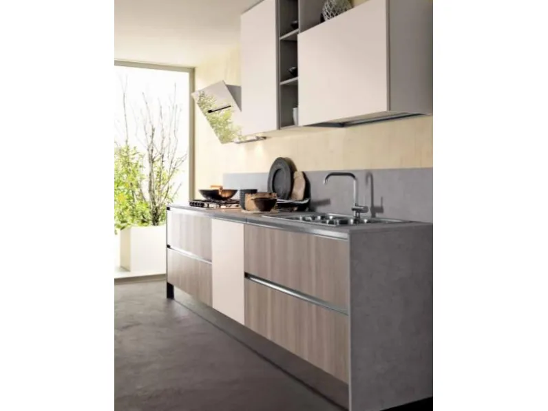 Cucina a prezzo ribassato lineare moderna Iris Cucine store