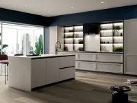 Cucina ad isola in legno bianca Aron  a prezzo ribassato