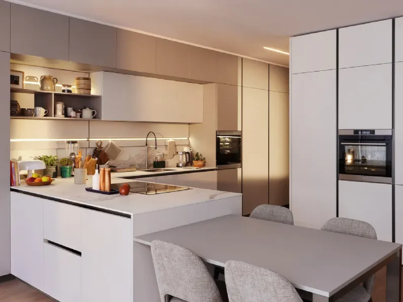 Scopri la cucina Lounge 01 di Veneta Cucine in OFFERTA OUTLET 