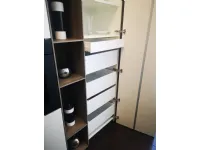 Cucina Arrital moderna ad isola bianca in laminato materico Ak project