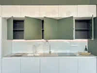 Cucina Cucina trend verde opaco moderna bianca Forma 2000 lineare scontata 40%