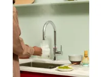 Cucina lineare in acciaio modello Sistema quooker ad un prezzo riservato 