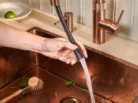 Cucina lineare in acciaio modello Sistema quooker ad un prezzo riservato 