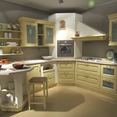 CUCINA MODELLO BELVEDERE SCAVOLINI, LAGNO MASSELLO LACCATO