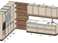 Scopri la nostra cucina ad angolo in laminato materico con sconto del 54%!