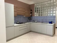 Cucina ad angolo moderna grigia Evo cucine Aria a soli 5171