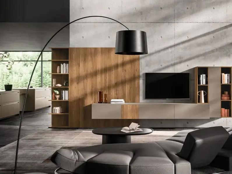 Cucina tortora moderna con isola Cucine Gentili group in Offerta Outlet