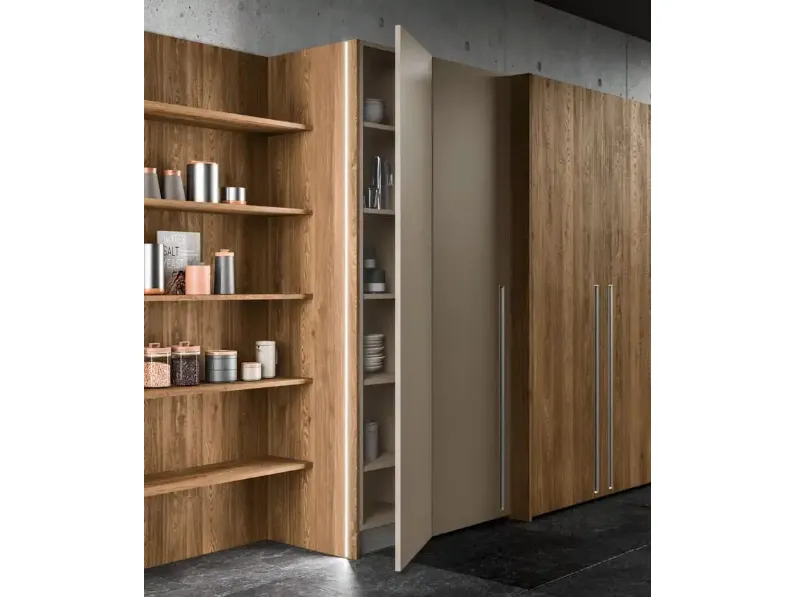Cucina tortora moderna con isola Cucine Gentili group in Offerta Outlet